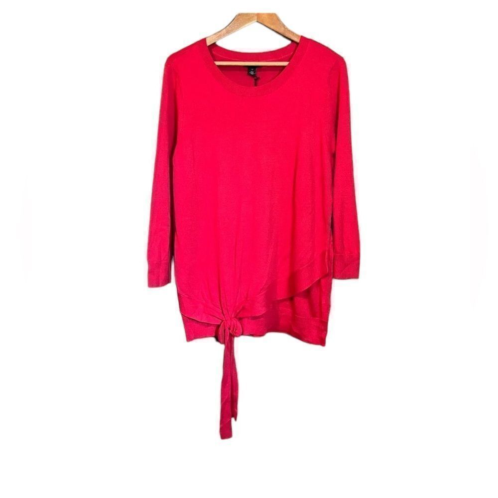 NWT! Halogen Pima cotton blend red sweater